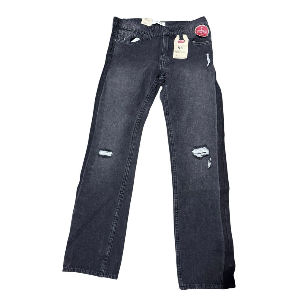 Levi's Boys' 511 Slim Fit Jeans Color Black Size 14 REG 27W 27L NWT